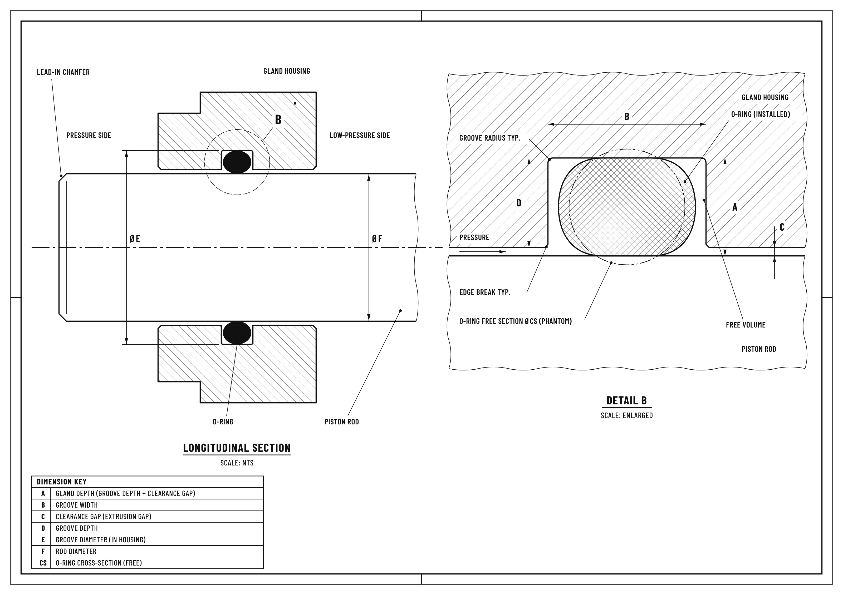 female gland rod seal